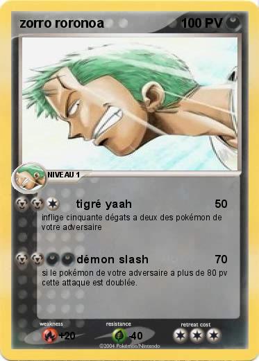 Pokemon zorro roronoa