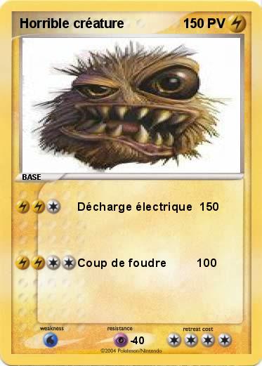 Pokemon Horrible créature 