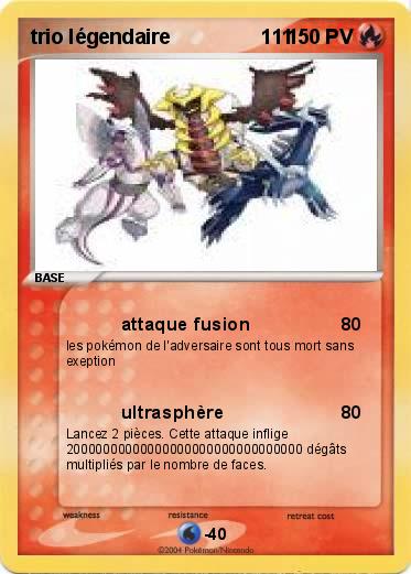 Pokemon trio légendaire                111  