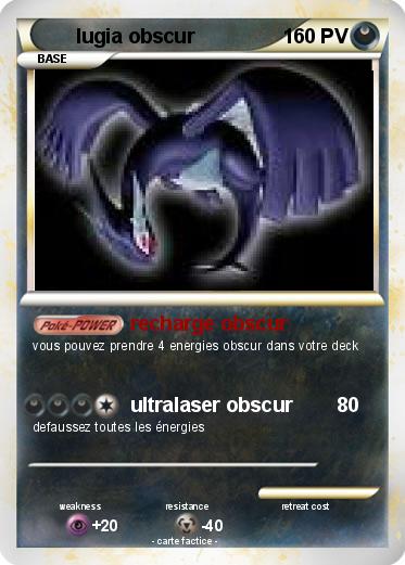 Pokemon lugia obscur