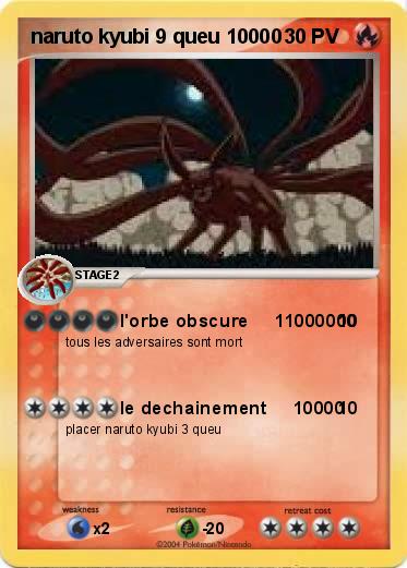 Pokemon naruto kyubi 9 queu 10000