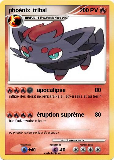 Pokemon phoénix  tribal