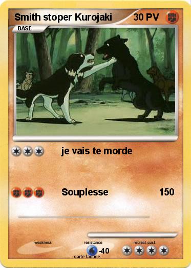 Pokemon Smith stoper Kurojaki