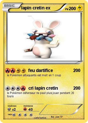 Pokemon lapin cretin ex