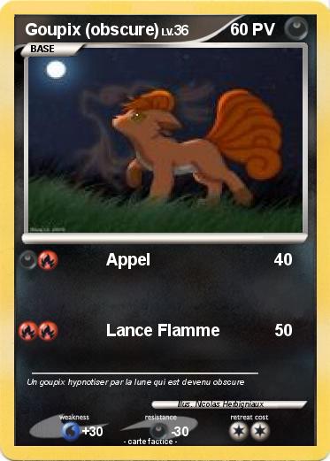 Pokemon Goupix (obscure)