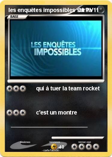 Pokemon les enquêtes impossibles sur la 11