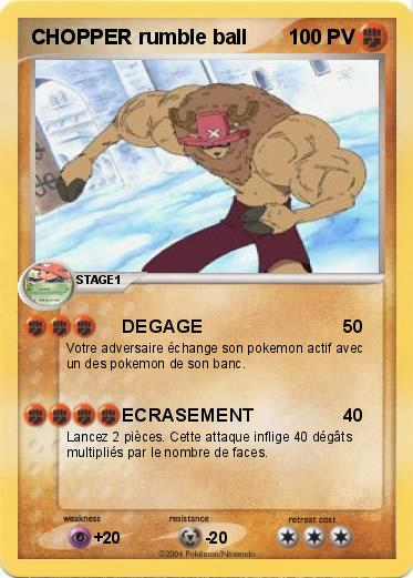 Pokemon CHOPPER rumble ball