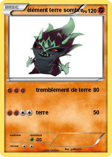 Pokemon élèment terre sombre