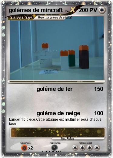 Pokemon golèmes de mincraft