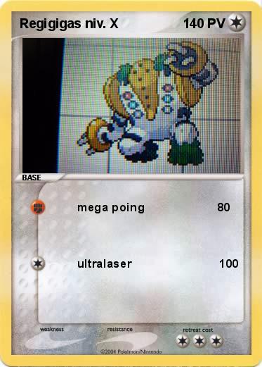 Pokemon Regigigas niv. X