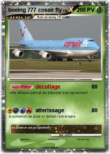 Pokemon boeing 777 cosair fly