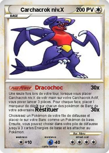 Pokemon Carchacrok niv.X