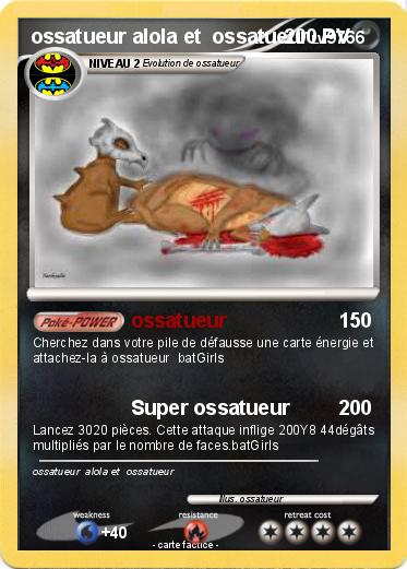 Pokemon ossatueur alola et  ossatueur