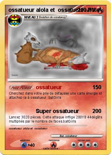 Pokemon ossatueur alola et  ossatueur