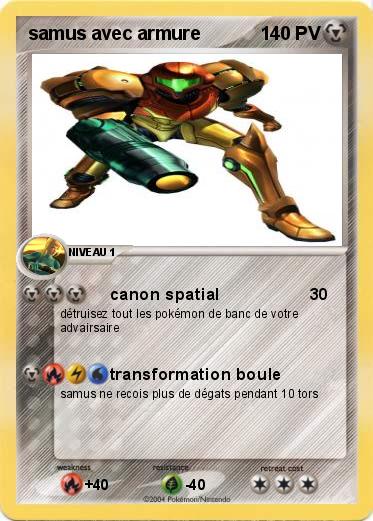 Pokemon samus avec armure