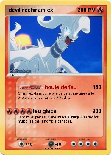 Pokemon devil rechiram ex