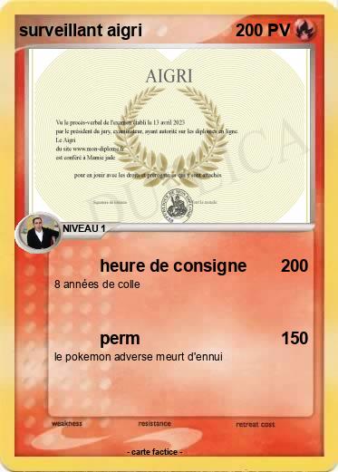 Pokemon surveillant aigri