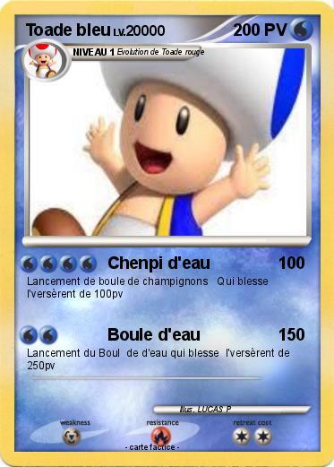 Pokemon Toade bleu