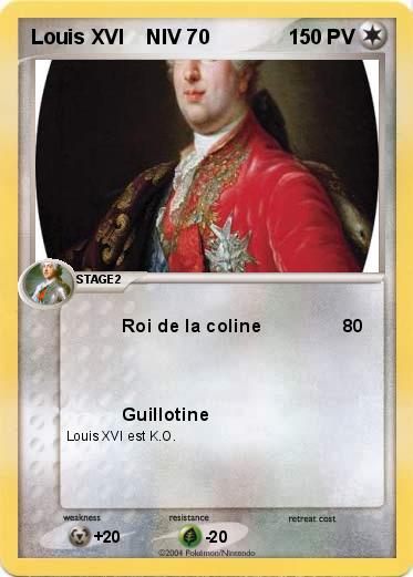 Pokemon Louis XVI    NIV 70