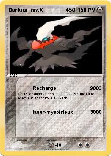 Pokemon Darkrai  niv.X               450