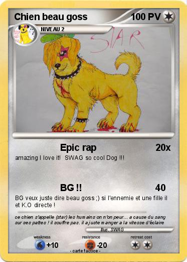 Pokemon Chien beau goss