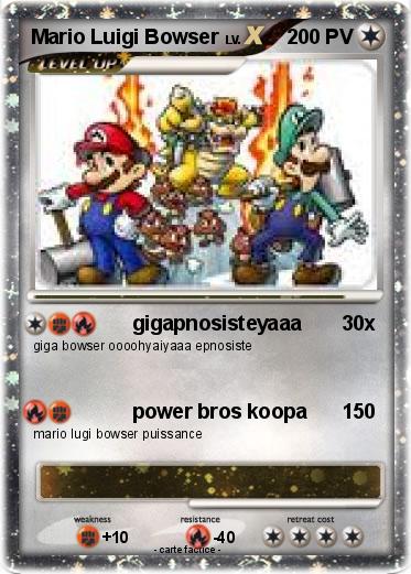 Pokemon Mario Luigi Bowser