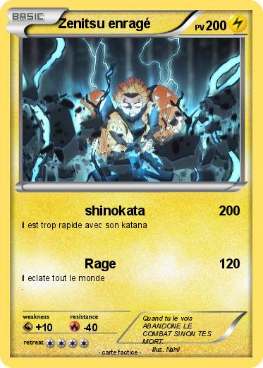 Pokemon Zenitsu enragé