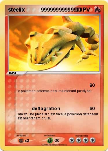 Pokemon steelix           99999999999999