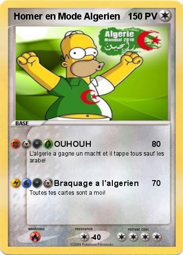 Pokemon Homer en Mode Algerien