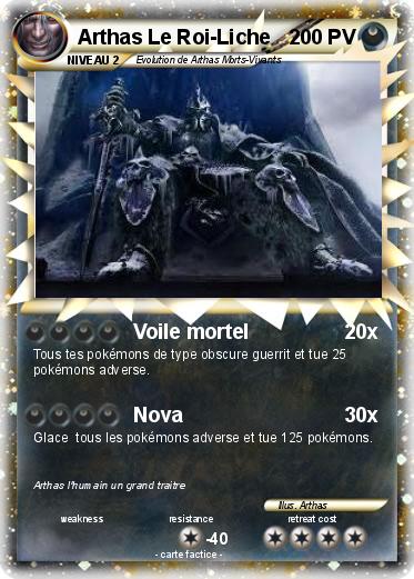 Pokemon Arthas Le Roi-Liche