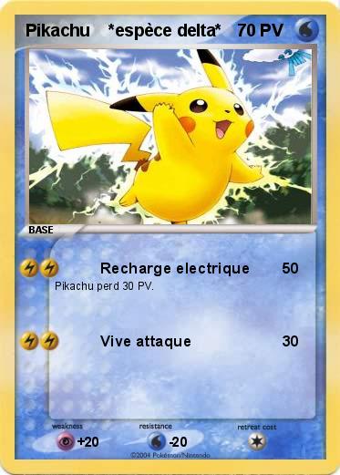 Pokemon Pikachu    *espèce delta*