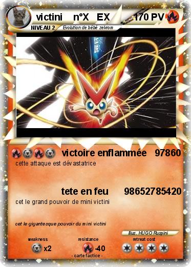 Pokemon victini    n°X   EX