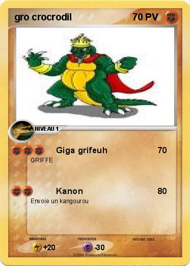 Pokemon gro crocrodil
