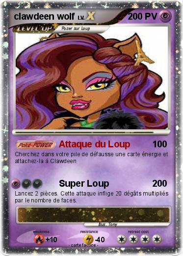 Pokemon clawdeen wolf