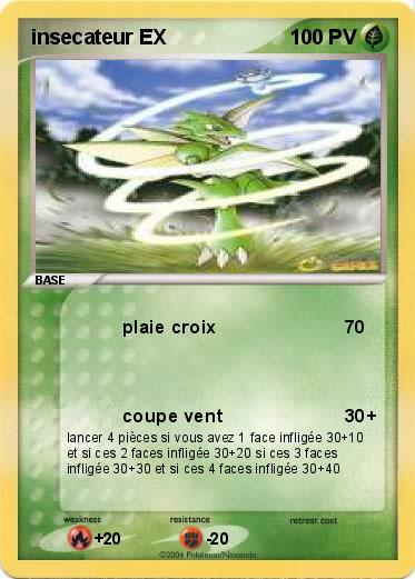 Pokemon insecateur EX