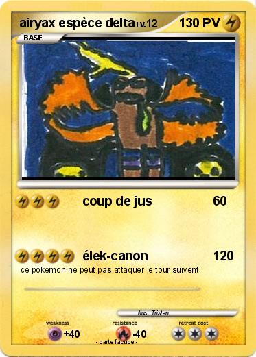 Pokemon airyax espèce delta