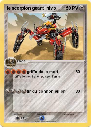 Pokemon le scorpion géant  niv x