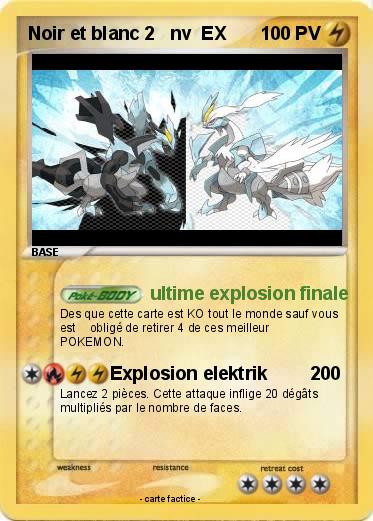 Pokemon Noir et blanc 2   nv  EX