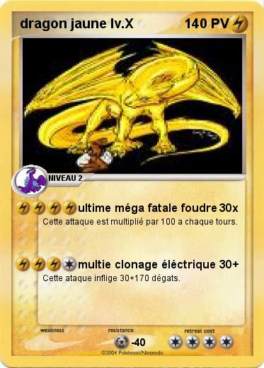 Pokemon dragon jaune lv.X
