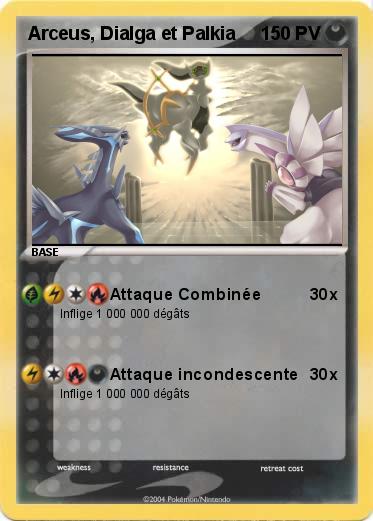 Pokemon Arceus, Dialga et Palkia