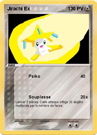 Pokemon Jirachi Ex