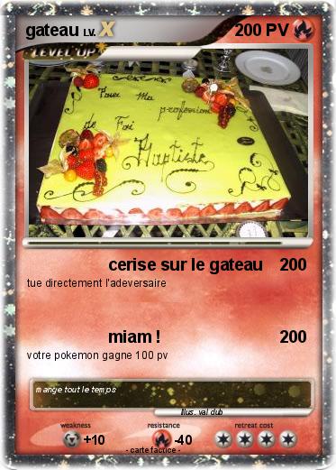 Pokemon gateau