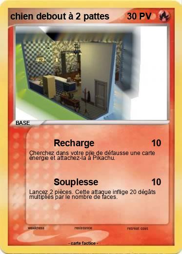 Pokemon chien debout à 2 pattes