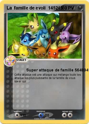 Pokemon La  famille de evoli  145245