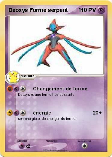 Pokemon Deoxys Forme serpent