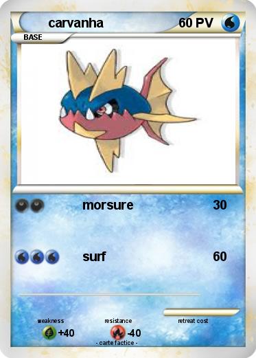 Pokemon carvanha