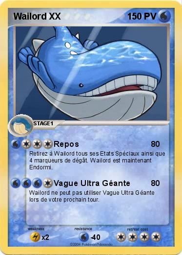 Pokemon Wailord XX