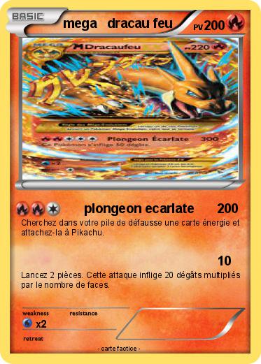 Pokemon mega   dracau feu