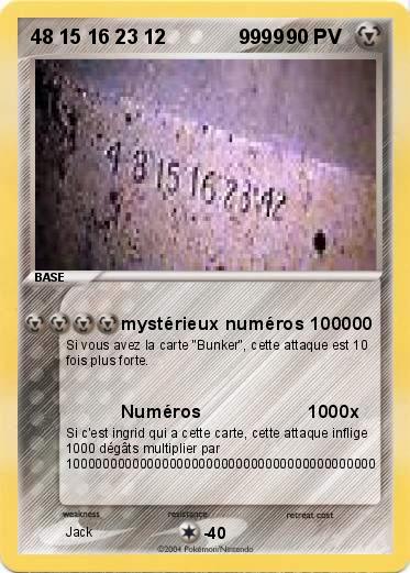 Pokemon 48 15 16 23 12             9999