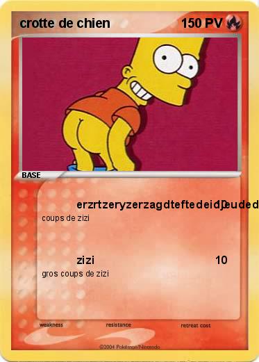 Pokemon crotte de chien